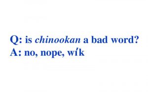 "Chinookan" is ok!